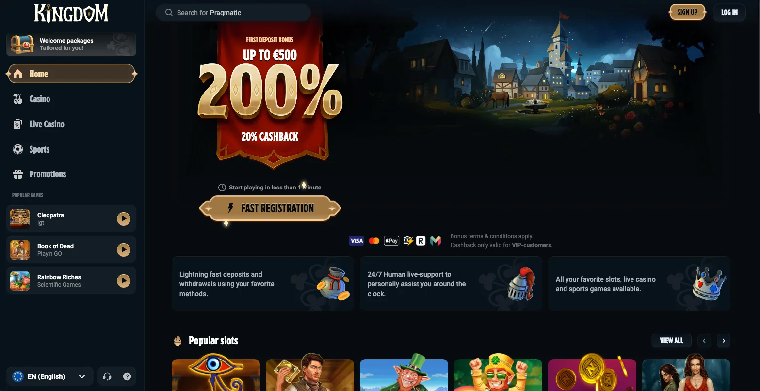 Kingdom Casino Screenshot